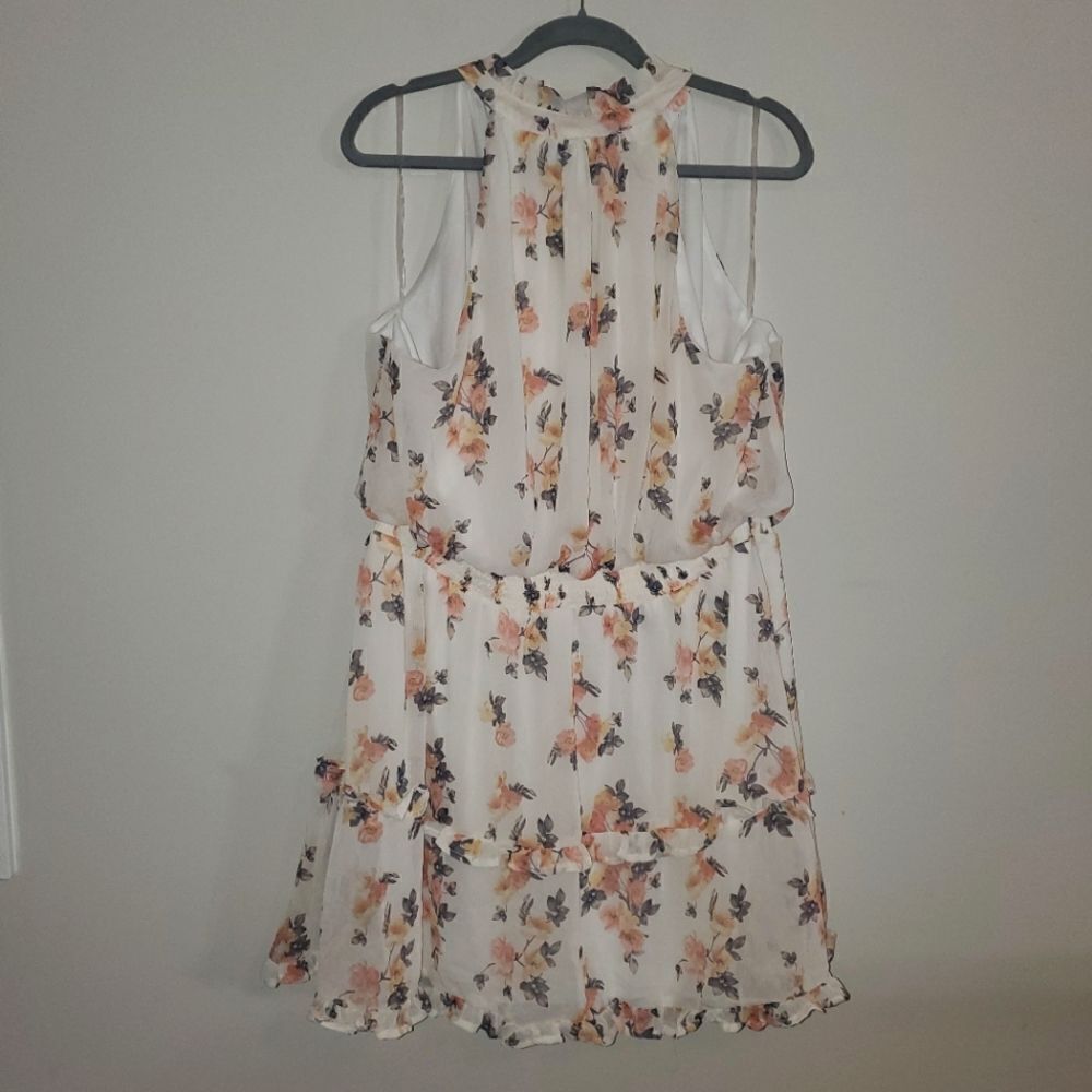 J FOR JUSTIFY CREAM CIRAL AND GRAY FLORAL PRINT DRESS SIZE 3X - Picture 6 of 6